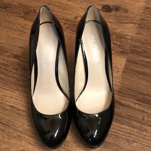 Black patent Aldo heels